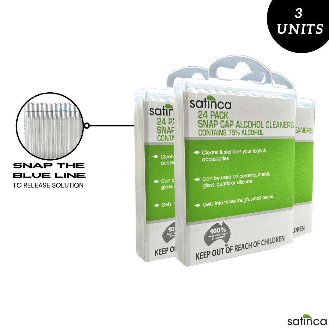 satinca Vape Snap Cap Cleaners 24pk For Vape Cleaning