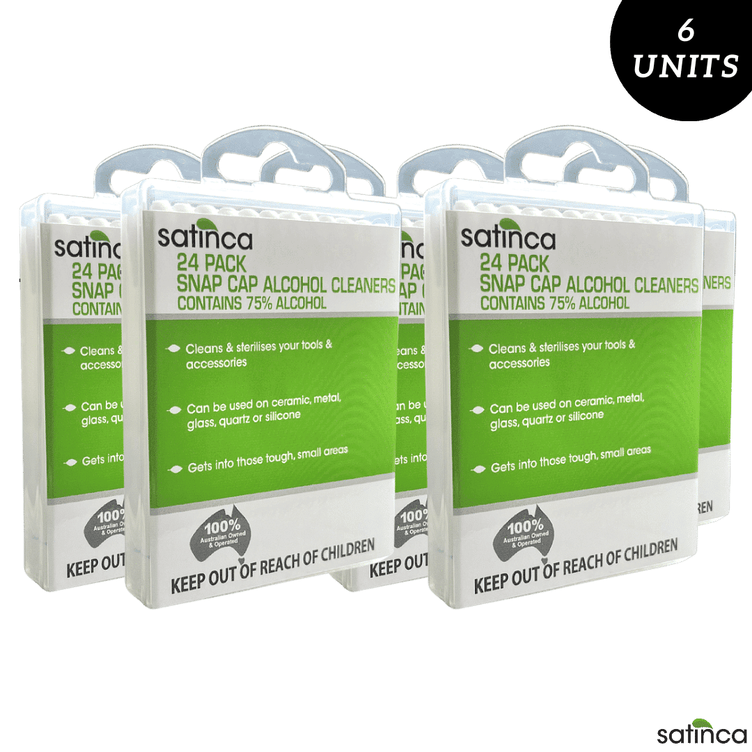 satinca Vape Snap Cap Cleaners 24pk For Vape Cleaning