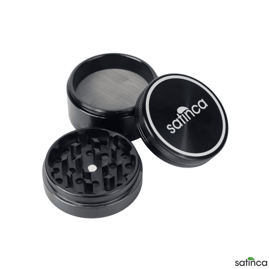 satinca 62mm 4 Part Herb Grinder With Magnetic Lid