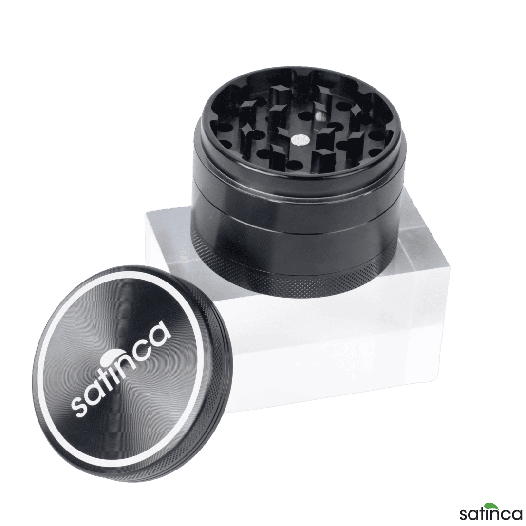 satinca 62mm 4 Part Herb Grinder With Magnetic Lid