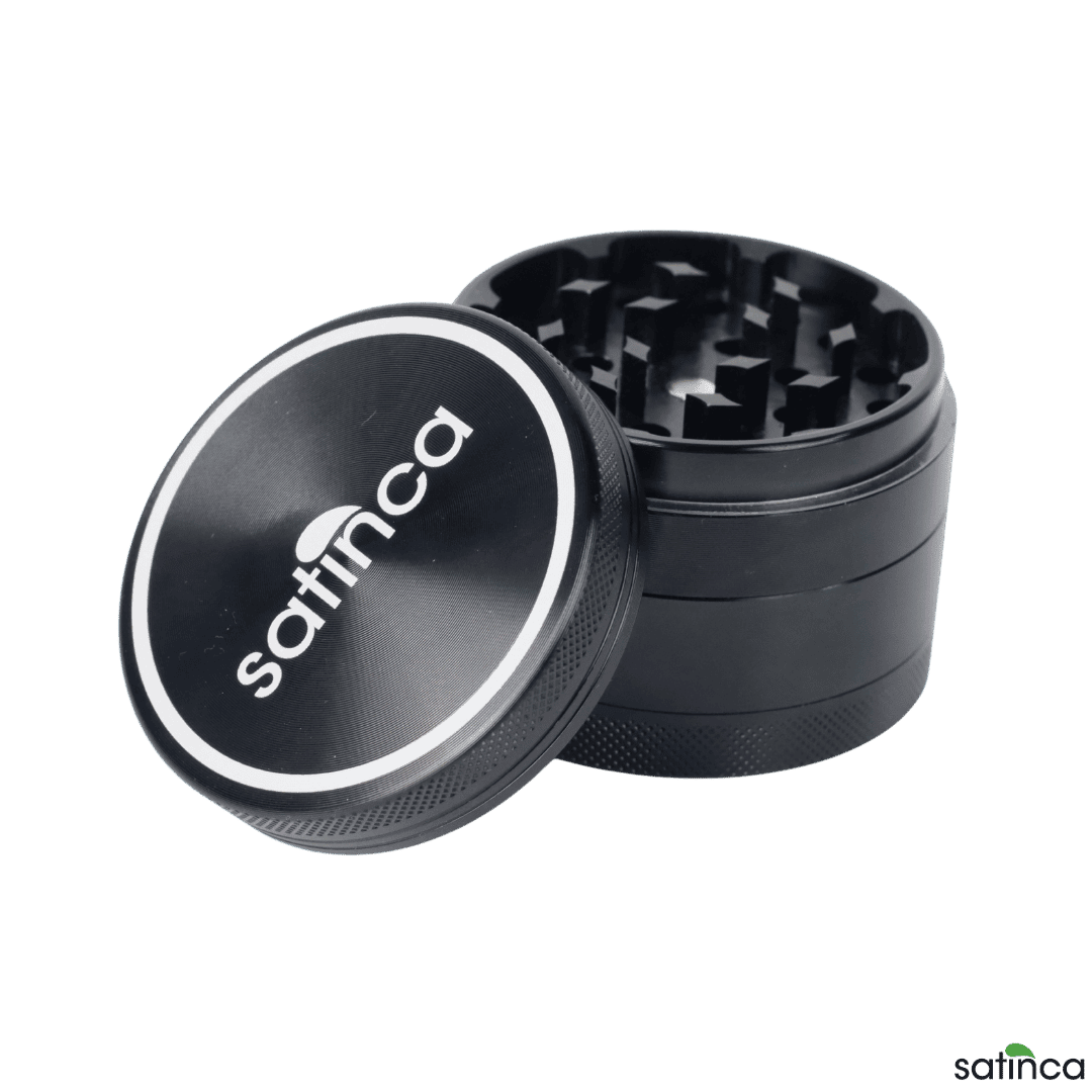 satinca 62mm 4 Part Herb Grinder With Magnetic Lid