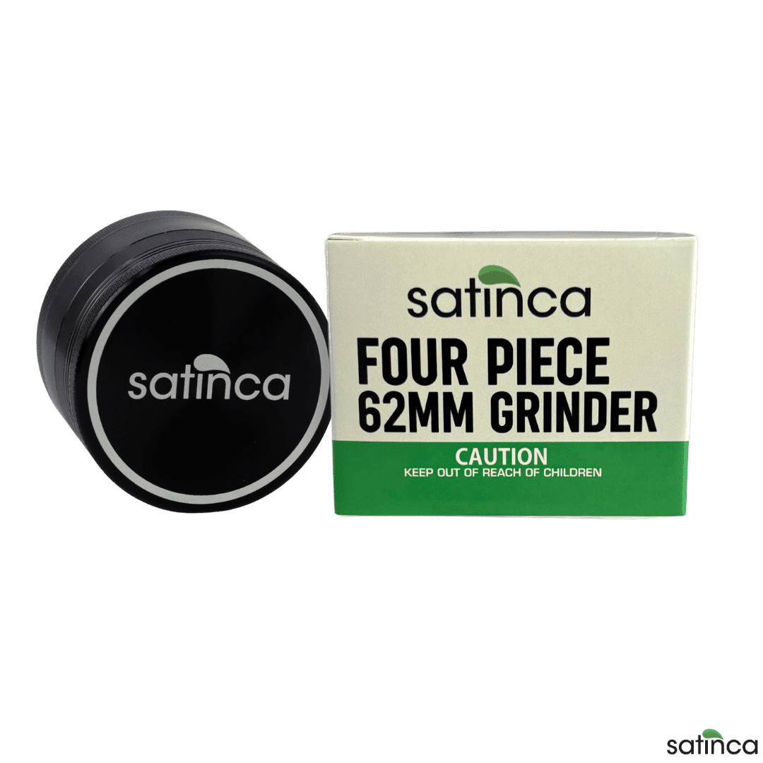 satinca 62mm 4 Part Herb Grinder With Magnetic Lid