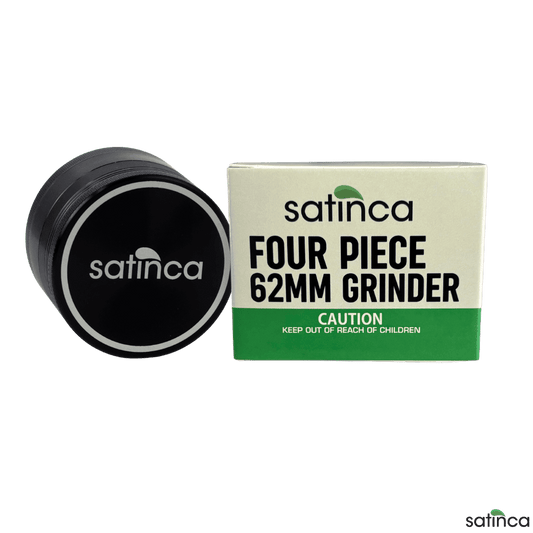 satinca 62mm 4 Part Herb Grinder With Magnetic Lid