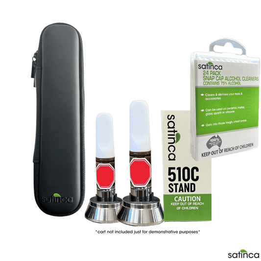 satinca 510 Vape Carry Case And Cleaning Bundle Set