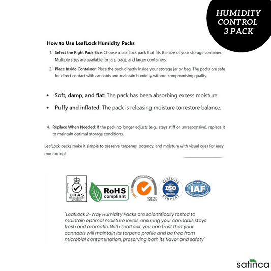 satinca x LeafLock Humidity Control Pack 62% 4g