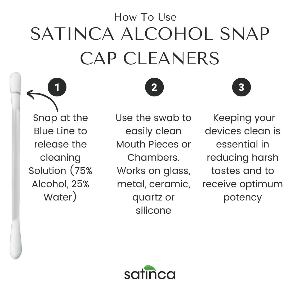 satinca Vape Snap Cap Cleaners 24pk For Vape Cleaning