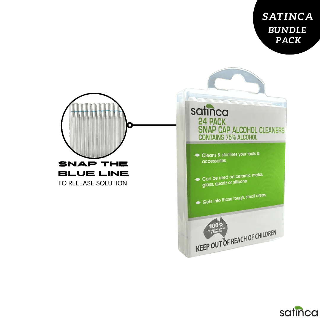 satinca Starter Pack Grinder Tray Vape Packing Tool Cleaner