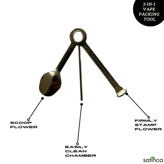 satinca 3-In-1 Packing Tool For Vaping