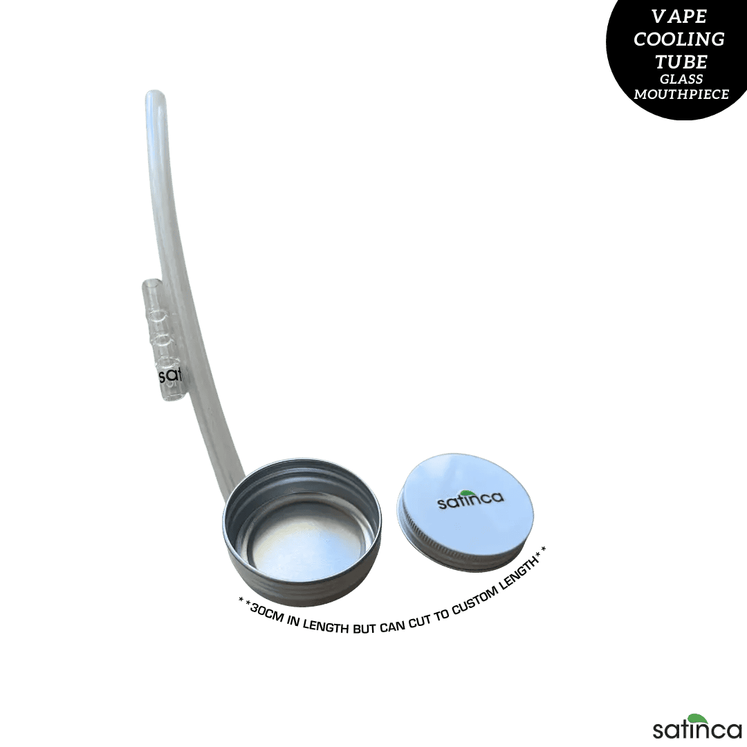 satinca Vape Cooling Tube + Glass Mouthpiece