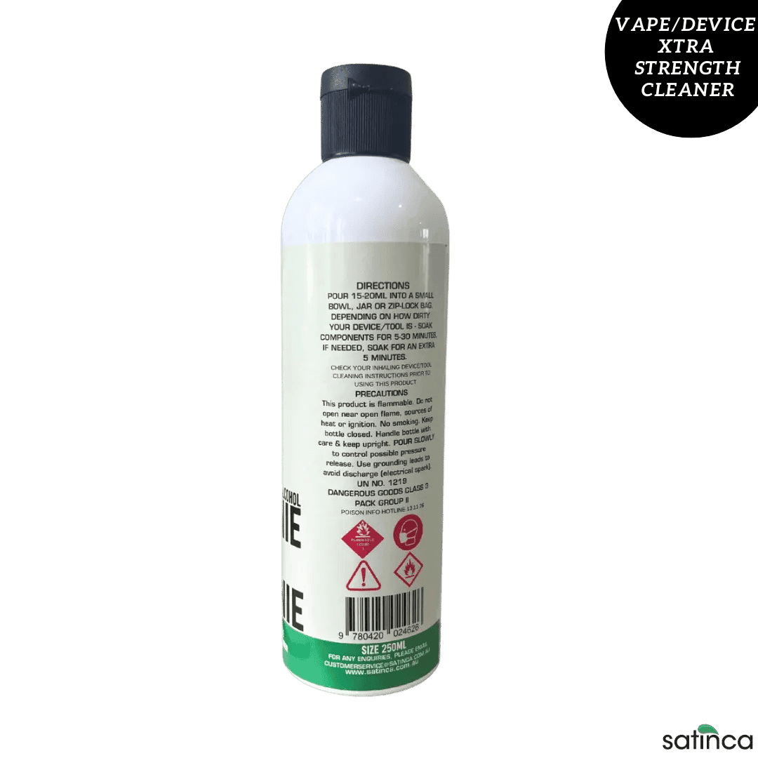 satinca Cleanie 4 Greenie 250mL [xtra strength Vape/Device Cleaner]