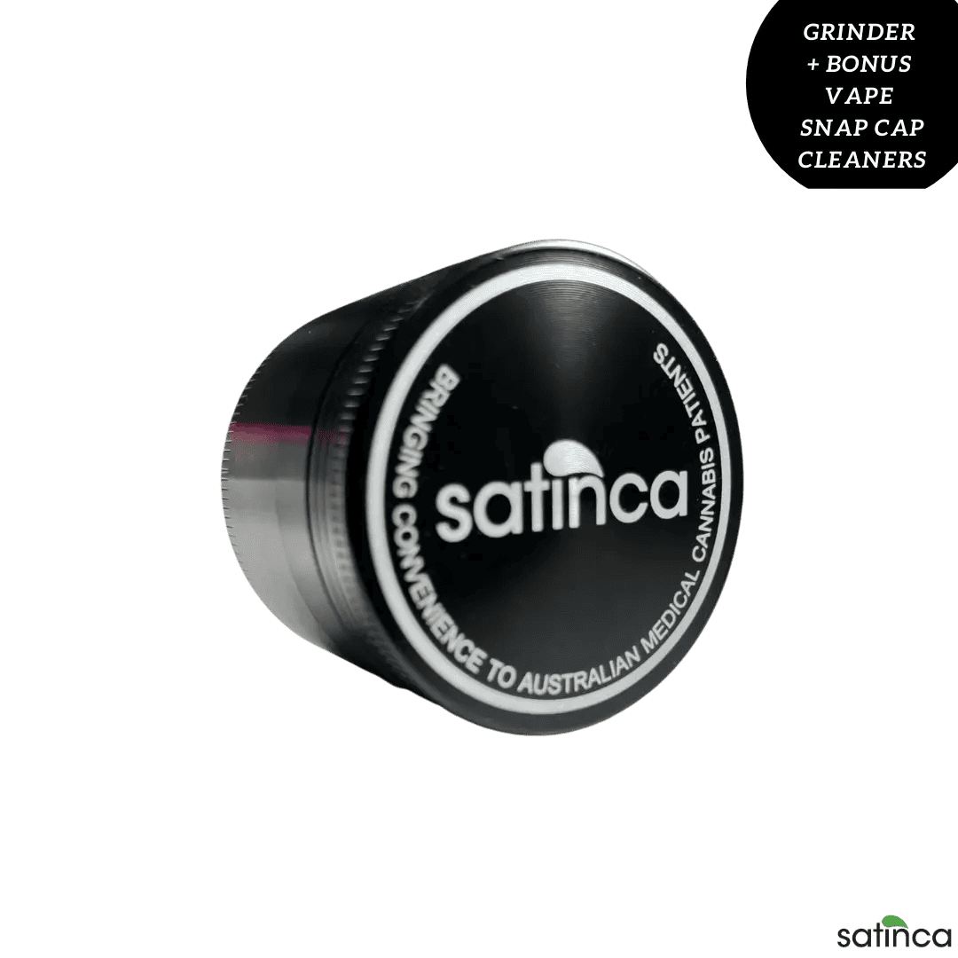 satinca 4 Piece Herb Grinder With Magnetic Lid - On Sale Now
