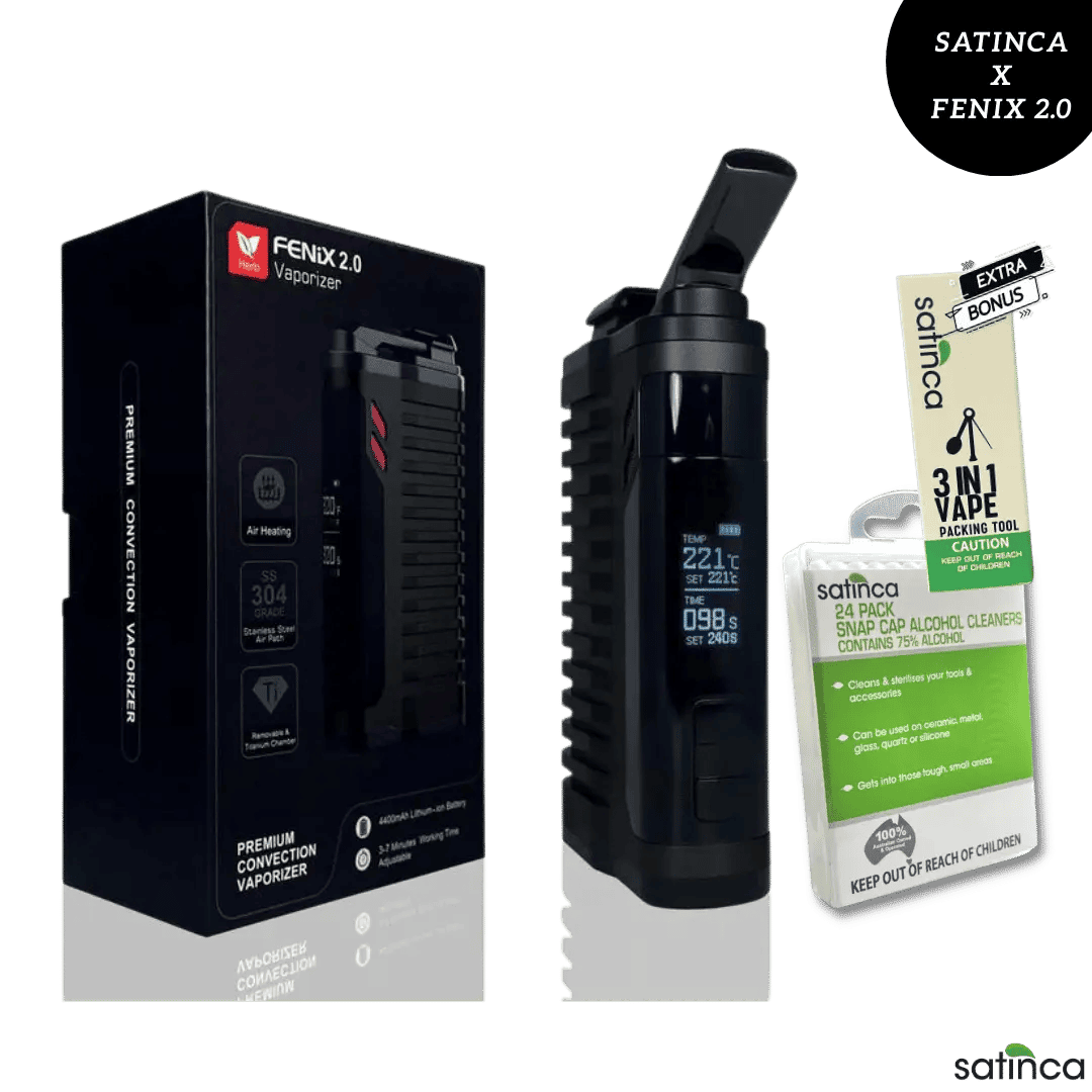 satinca x Fenix 2.0 Pro Dry Herb Vape [BONUS PRODUCTS + FREE SHIPPING]