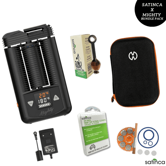 satinca x Mighty Medic Dry Herb Vape With Case [BONUS PRODUCTS + FREE SHIPPING]
