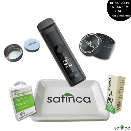 satinca x Weecke Rush Dry Herb Vaporizer Bundle